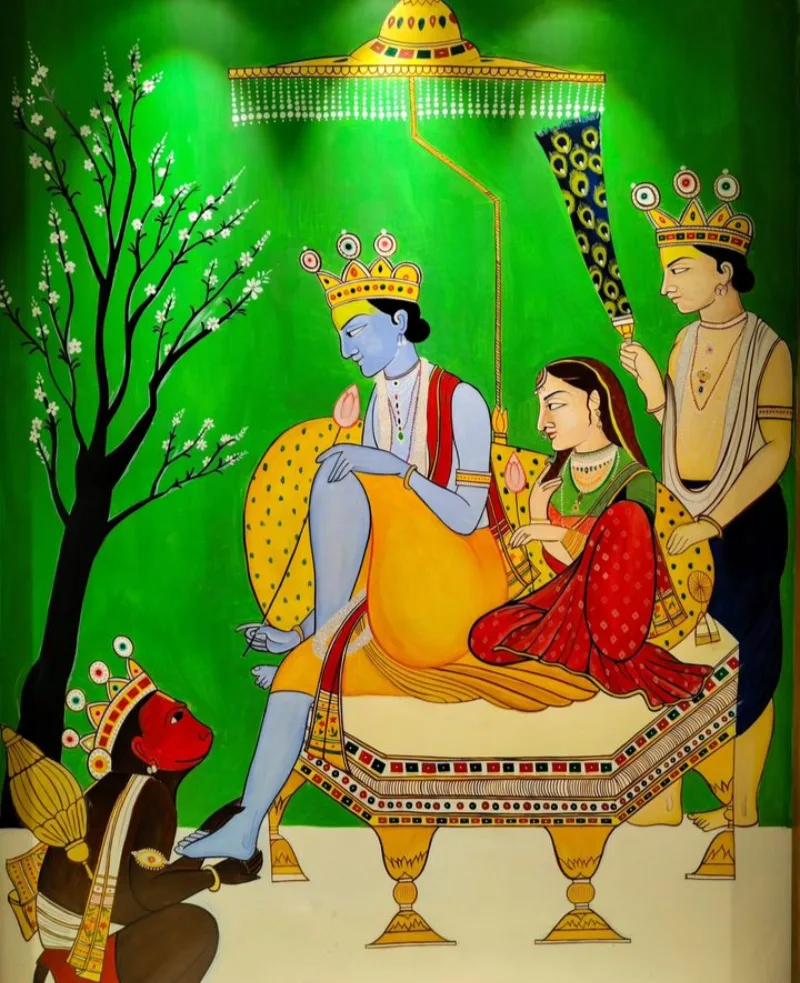 mural painting on mythology